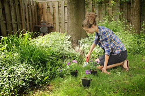 Training session for gardeners on PPE and safe equipment use